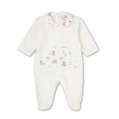 Babygrow de Laminado gola redonda pérola | THÉO Mighty Love