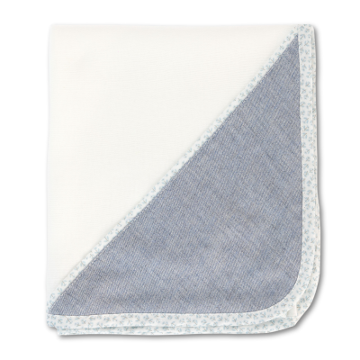 Fralda algodão pérola e azul Riverside Baby Gi