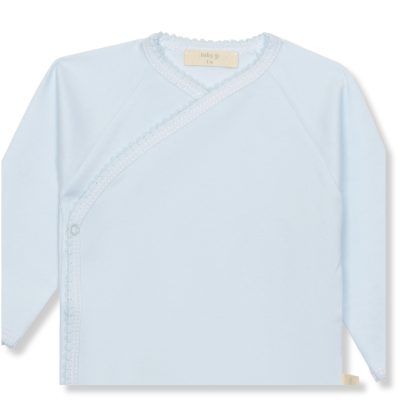 Body interior trespasse em algodão azul