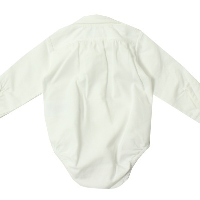 Body camisa algodão c/ gola bico