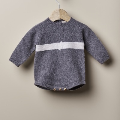 Fofo com risca pérola tricotado em lã | LOVE IN WINTER DAYS