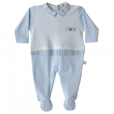 Babygrow algodão c/ peito branco Peter