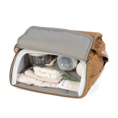 Cadeira portátil refeição Polka Dot Poppy Cinnamon