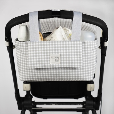 Bolsa Organizadora - I Love Vichy cinzenta