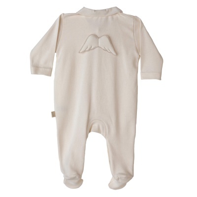 Babygrow algodão Angel Collection bege