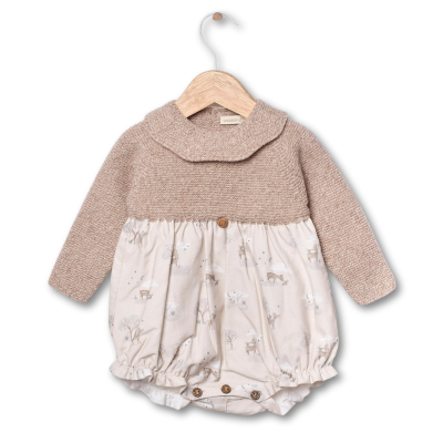 Fofo de manga comprida com animais da floresta | BUNNY AND FRIENDS Wedoble