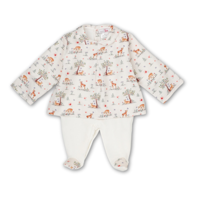 Babygrow túnica laminado pérola com padrão | OLIE Mighty Love