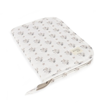 Porta Documentos Botton Flowers - Pérola e rosa