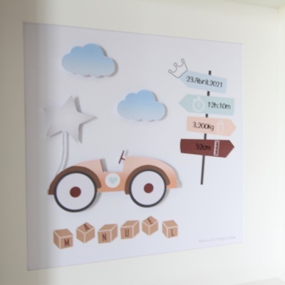 Quadro Dados de Nascimento - Carro