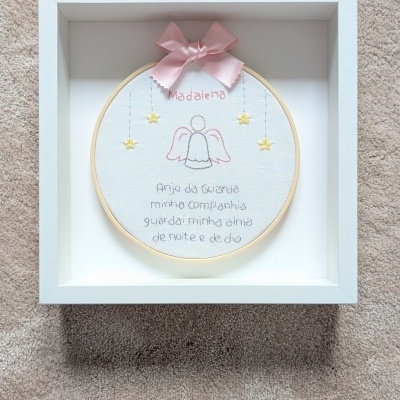 Quadro Bastidor Anjo da Guarda