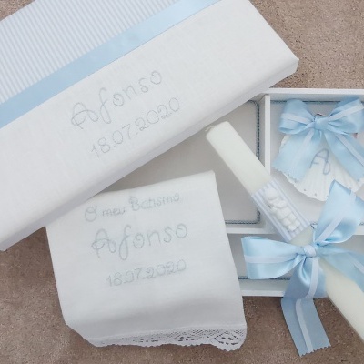 Conjunto de Batizado caixa baixa