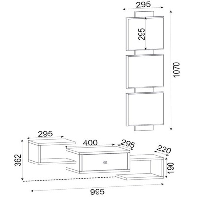 Consola com Espelho Neno