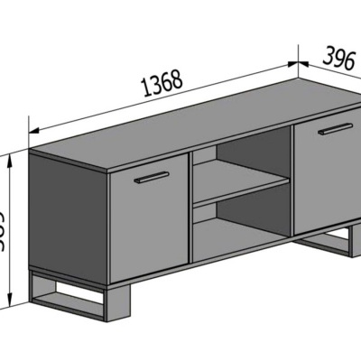 Movel Tv Rustico Wave