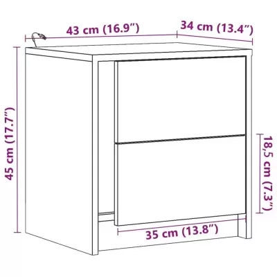 Pack 2 Mesa Cabeceira Lema
