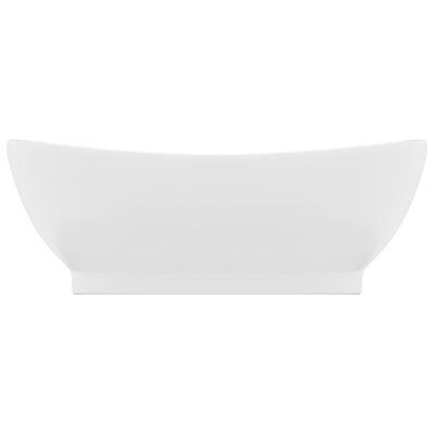 Banheira branca moderna com bordas curvadas