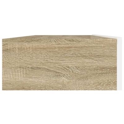 mesa de parede rectangular em madeira clara