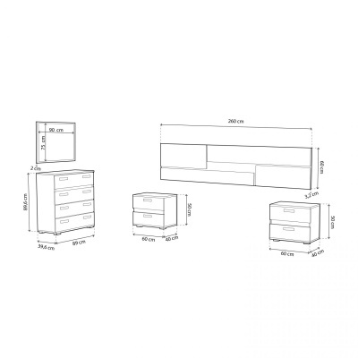 Conjunto Quarto Euro