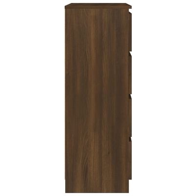 Móvel de madeira castanho visto de lado