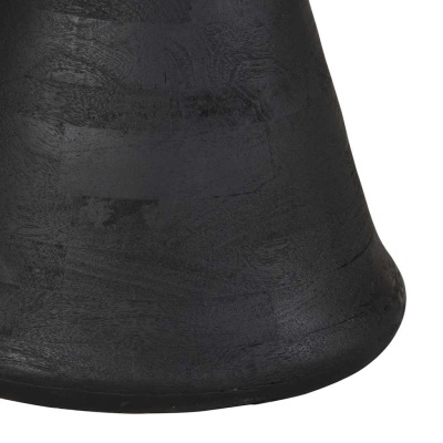 Base de recipiente preto com textura mate