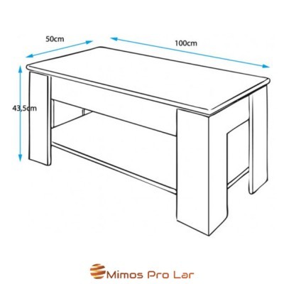 Mesa Centro Elevável