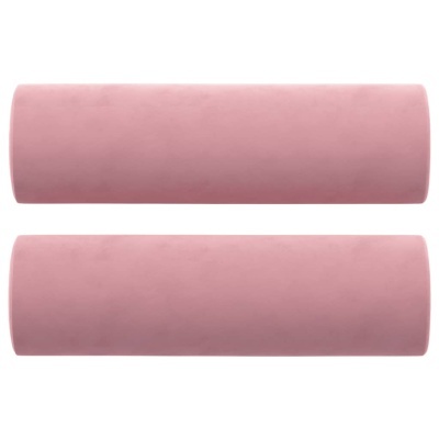 Dois braços-estofados rosados com textura lisa