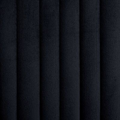 tecido preto com textura de felpa em pregas verticais