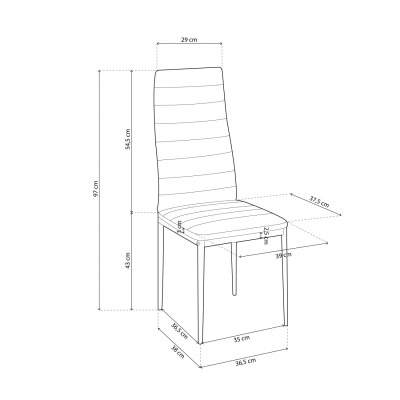 Pack 6 cadeiras Lena