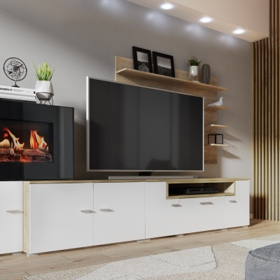 Salao com Lareira Eletrica