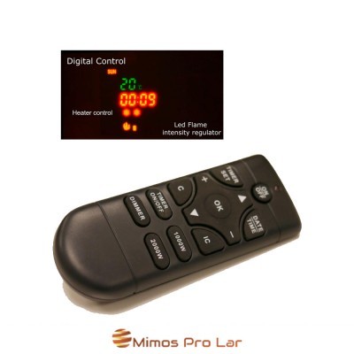 Salao com Lareira Eletrica