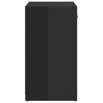 Armário cinzento escuro com duas portas sobre fundo branco