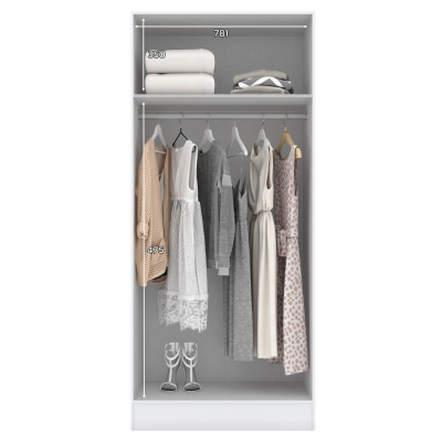 Roupeiro infinito 1  (2 portas)