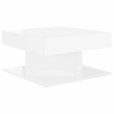 Estrutura quadrada branca com três camadas horizontais empilhadas