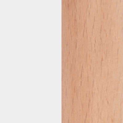 Superfície de madeira clara com textura natural ao lado de parede cinza clara.