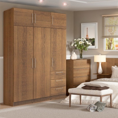 Roupeiro Teckon 4 (6 portas+3 gavetas)