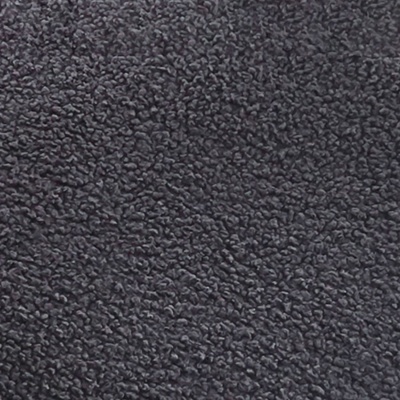 Tecido preto felpudo com textura irregular