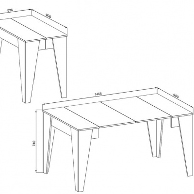 Mesa Extens. 146 cm Mia