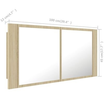 Armario Espelhado com Led