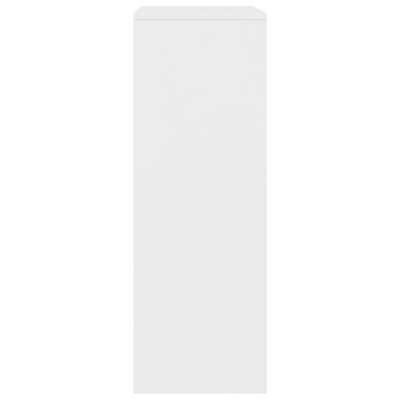 Armário alto de cozinha branco com porta simples