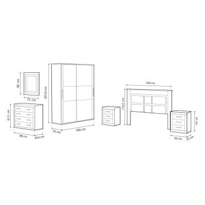 Conjunto Quarto Lady