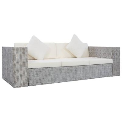 Sofa Vime Genuino Cinza