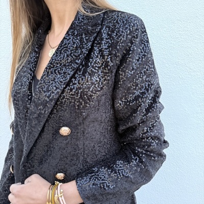 Blazer Veludo Hollywood Lantejoulas | Várias Cores