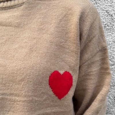 Camisola Gola Alta Coração | Várias Cores