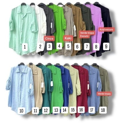 Camisa Linho Santorini | Várias Cores