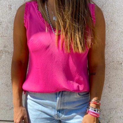 Top Folhinhos Modelo Acetinado | Várias Cores