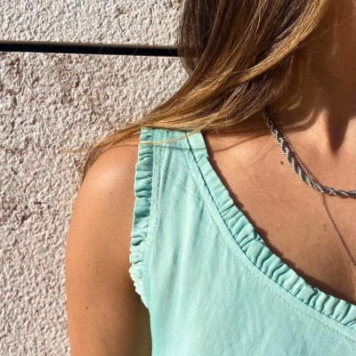 Top Folhinhos Modelo Acetinado | Várias Cores