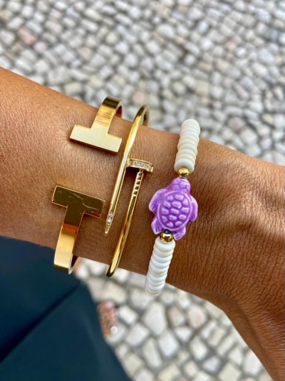 Pulseira Prego com Brilhantes