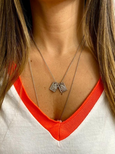 Escapulário Pendentes Aço