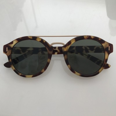 Green Tortoise (Rubber Efect) With Classical Green Lenses