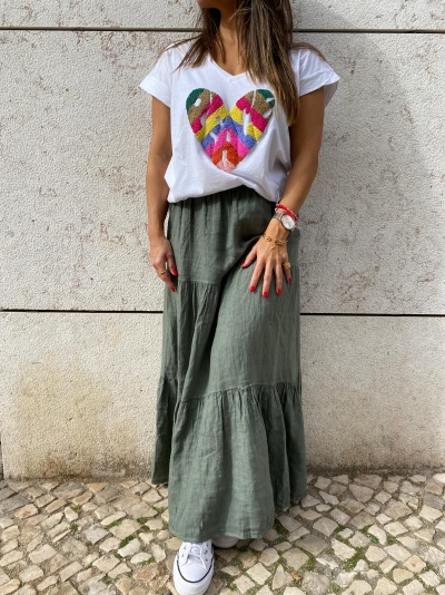 Saia de Linho Samui | Várias cores