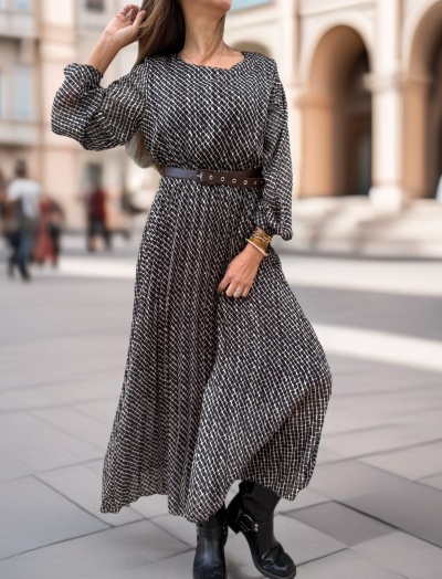 Vestido Golden Bloom